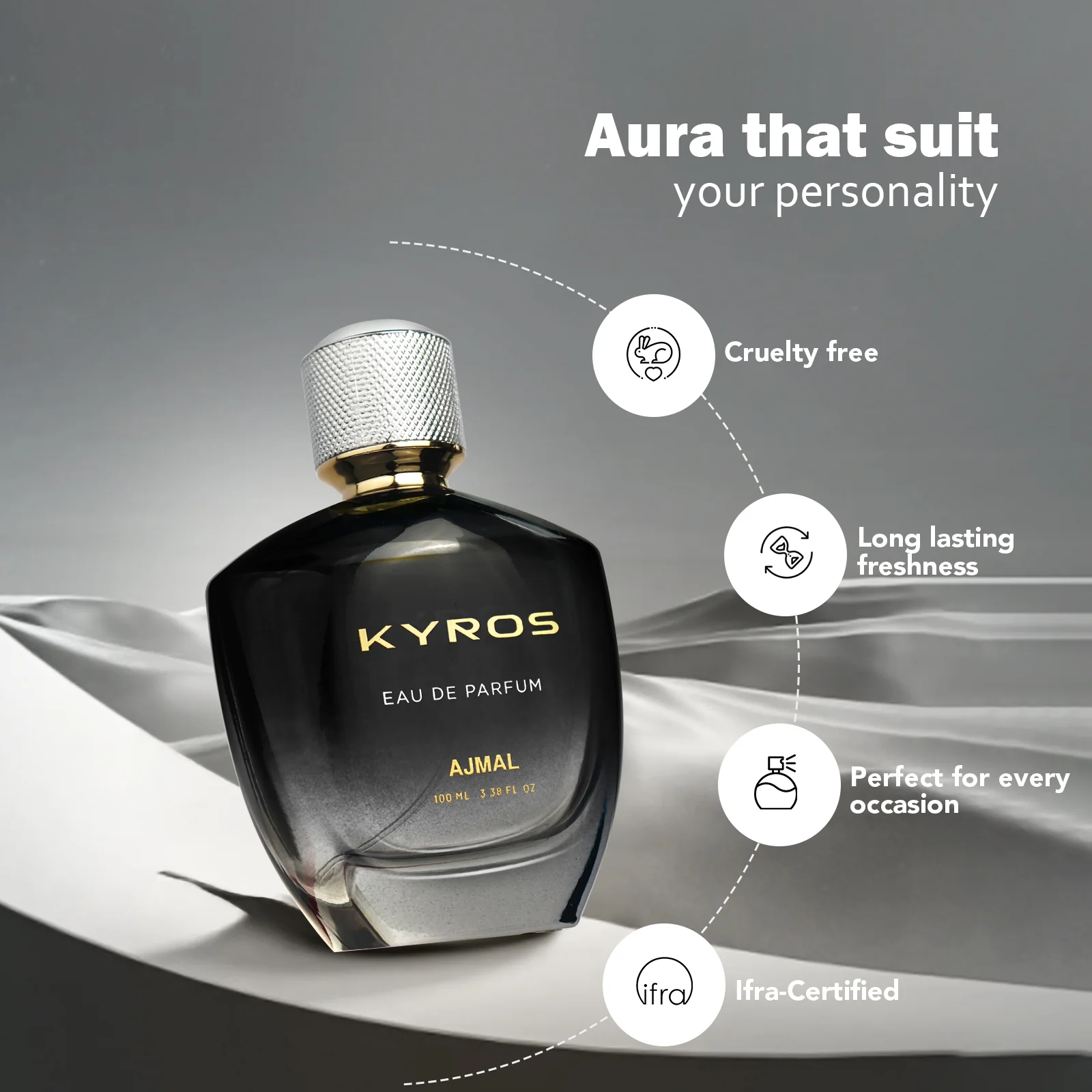 KYROS Perfume 100ML for Unisex - Image 3