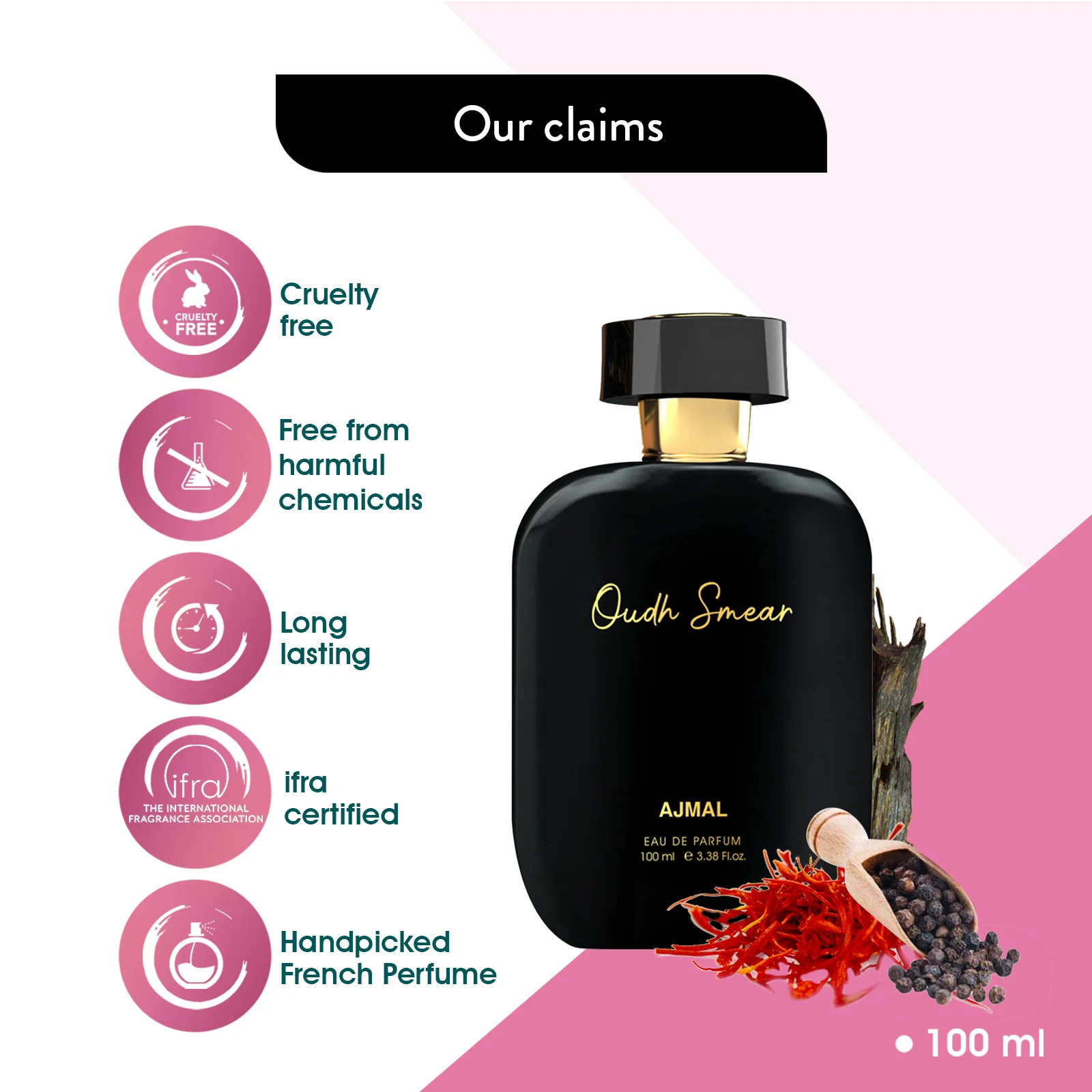 OUDH-SMEAR Perfume 100ML for Men - Image 4