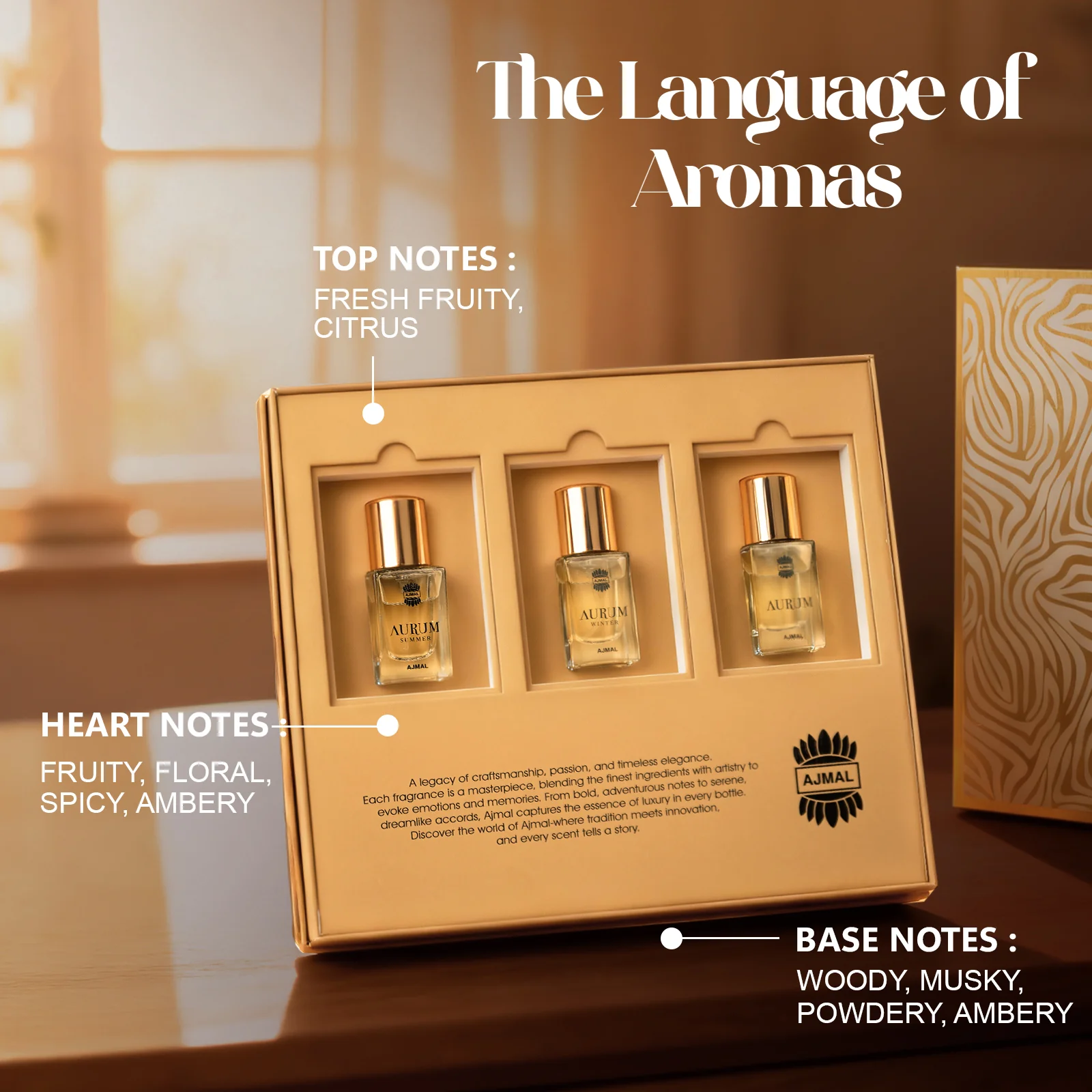 Aurum Series Perfume Giftset for Men & Women (42 ML) - Image 3