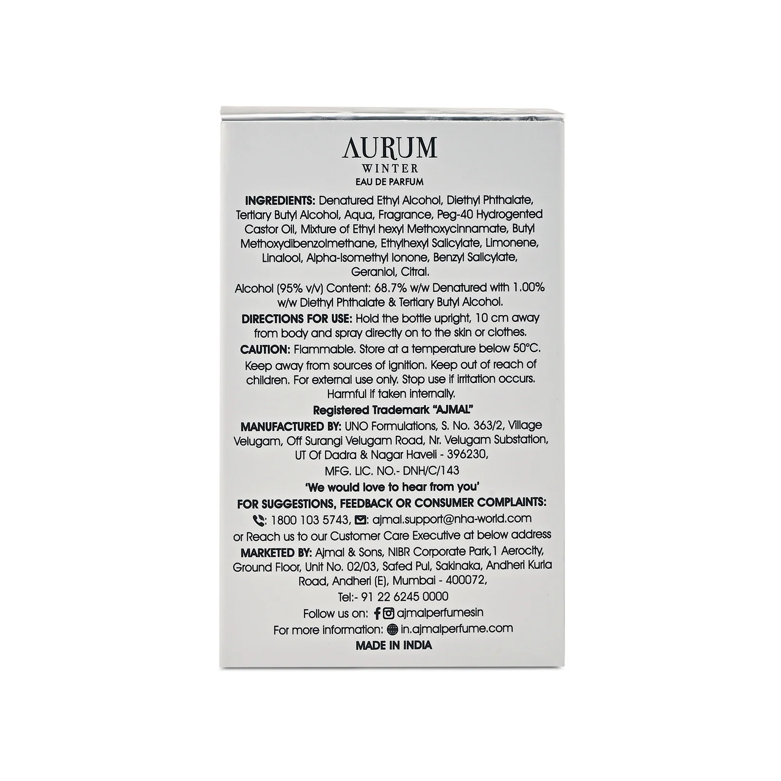 Aurum Winter Perfume 14 ML for Women - Image 5
