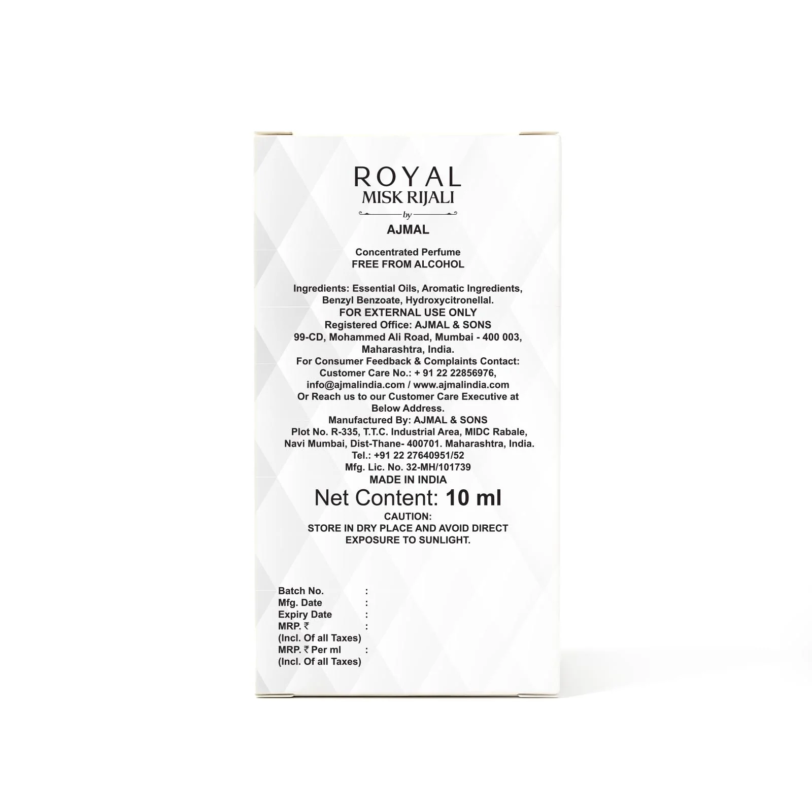 ROYAL-MISK-RIJALI Non-Alcoholic Attar 10ML for Men & Women - Image 5